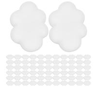 Didiseaon 100 pièces Accessoires DIY Résine Nuages Blancs pour Étui Téléphone et Trousse à Crayons Légers Décor Créatif Fait Main