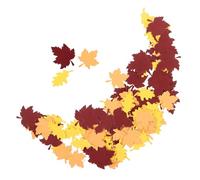 Didiseaon 100 Pièces de Confettis en Papier Forme Feuille D'érable pour Décoration de Fête Thanksgiving, Accessoires de Table Festifs et Jetables pour Célébrations