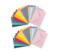 Didiseaon 100 pièces Enveloppes Colorées Petites pour Cartes et Économies Enveloppes Budget Multicolores Résistantes pour Invitation Mariage et Stockage Sécurisé