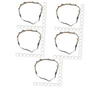 Didiseaon 100 Pièces guirlande de en rotin Bandeau fantaisie Bandeau soirée casque de feuille de simulation bandeaux de fête bandeaux de cheveux accessoire de cheveux pour femmes