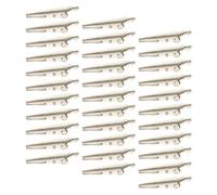 Didiseaon 100 pièces Lot de Pinces Crocodile Métalliques Électroplacées Pinces à Ressort pour Test Multimètre Câbles Électriques et Accessoires Automobiles Clips Robustes Antidérapants pour
