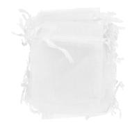 Didiseaon 100 pièces Lot de Pochettes Bijoux Organza Transparent Sacs Petits Réutilisables avec Cordon de Serrage Pochettes Cadeaux pour Fête Stockage Bague Emballage Cadeaux Élégants