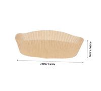 Didiseaon 100 pièces Lot de Sulfurisés Jetables Antiadhésifs Forme de Bol pour Friteuse à Air Absorbants Dhuile Résistants à Adaptés Cuisson Air Fryer et Four Ménager