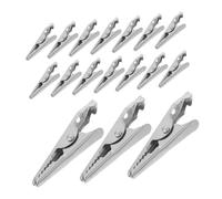 Didiseaon 100 Pièces Mini Alligator Clips Métal Résistant Pinces à Ressort Polyvalentes pour Test Électrique Support de Carte et Panneaux Pinces Petites pour Bricolage et Affichage