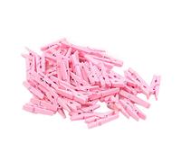 Didiseaon 100 pièces Mini Pinces Colorées Lot de Clips Utilitaires pour Accrocher Photos et Décorations Rose