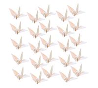 Didiseaon 100 Pièces Origami Paper Cranes Pearlescent Premade Handmade For Wedding Party Shower Outdoor Decoration Background