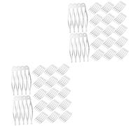 Didiseaon 100 Pièces peigne à 5 dents casque de mariage pour la mariée pinces à cheveux fille barrettes à cheveux épingle à cheveux accessoires pour cheveux chignons peigne à cheveux le fer