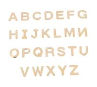 Didiseaon 100 pièces Pendentifs Acier Inoxydable Lettres pour DIY et Décoration Accessoires de Bijoux Or pour Personnalisation