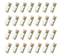 Didiseaon 100 Pièces Pinces à Photos en Bois Pinces à Messages Mini 3,5cm Étoile à Cinq Branches Blanches pour Photo et Note, Décoration de Maison