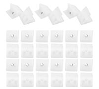 Didiseaon 100 Pièces Support de Tiroir en Plastique Blanc avec Vis, Code d'angle pour Réparation Fond de Tiroir, Installation Facile et Application Polyvalente pour Armoires et Meubles