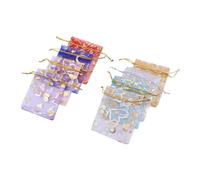 Didiseaon 100pièces Lot De Sachets Organza Cœur Doré Avec Cordon Pochettes Transparentes Résistantes Pour Cadeaux Bonbons Snacks Et Mariage Petits Sacs Cadeau Garçons Filles
