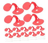 Didiseaon 100pièces Lunettes Anti-picure pour Poules Œillères Volaille Rouge Protection Le Picage Combats Accessoires Durables pour Poulets Faisans Et Poultry