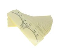 Didiseaon 100pièces Règle Adhésive Pour Sourcils Pochoirs Pour Microblading Guides De Maquillage Permanent Autocollants Jetables Pour Mise Forme Des Sourcils