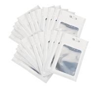 Didiseaon 100pièces Sacs à Bijoux avec Fenêtre Transparente Pochette à Bijoux Petite Sacs De Rangement pour Bijoux Portables Auto-scellants pour Et Petits Objets