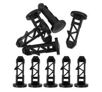 Didiseaon 10pcs Goupilles de Charnière en Plastique Noir pour Poubelle à Roulettes 240l, Accessoires Polyvalents pour Couvercle de Poubelle Extérieure, Usage Résidentiel et Camping