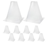 Didiseaon 10pièce Cloche De Jardin Réutilisable Plastique Protège-semences Transparent pour Culture Miniature pour Plantes Au Jardin Terrasse
