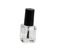 Didiseaon 10pièces Lot De Flacons Vernis Ongles Vides Verre Transparent Avec Pinceau Intégré Anti-fuite Pour Vernis Diy
