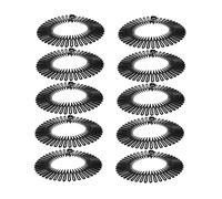 Didiseaon 10pièces Peigne Élastique Circulaire Complet Pour Cheveux Peigne à Cheveux Extensible Plastique Support De Bandeau