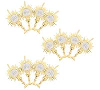 Didiseaon 12 décorations pour la Communion : Ornements chrétiens JHS pour