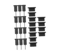 Didiseaon 12 Paires Bouchons de Poussière Type pour Protection des Ports Électroniques Accessoires Résistants Compatibles avec Appareils Type C