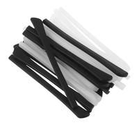 Didiseaon 12 Paires Embouts de Branches en Silicone Antidérapants pour Lunettes Manchons Confortables Noir et Blanc Protections Légères pour Branches de Lunettes de Bureau École et