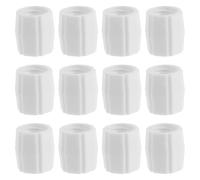 Didiseaon 12 Pièces Adaptateur de Tube pour Dentifrice et Lotion en | Transfert Facile, Installation Rapide, Gain de Place, Réutilisable, Blanc, pour Comptoir Salle de Bain et Voyage