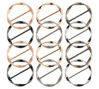 Didiseaon 12 Pièces Boucle de Vêtement en Alliage, Design Unique pour | Fixation Polyvalente, Empêche le Déboutonnage, Maintient L’ourlet, pour Ceintures et Chapeaux Décoratifs