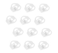 Didiseaon 12 pièces Clip de Tube Souple Collier de Serrage Silicone pour Du Flux Pince Arrêt de Tuyau Facile à Utiliser pour Infusion et Arrosage