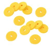 Didiseaon 12 Pièces Feutrine de Remplacement Jaune pour Pied de Cymbale, Amortisseur de Bruit en Feutre Facile à Installer pour Stands Hi-hat et Cymbales, pour Répétitions et Performances