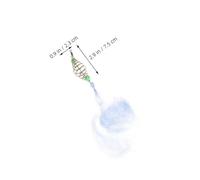 Didiseaon 12 Pièces Filet Lancer avec Crochet Filet Pliant à Mailles Fines pour Piège à Poissons Eau Douce et pour Lac et