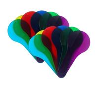 Didiseaon 12 pièces Filtres Translucides Colorés pour Garçon Fille Outil Pédagogique de Reconnaissance des Couleurs Jeu Éducatif pour Développement Sensoriel et Coordination Abs Solide