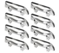 Didiseaon 12 pièces Galets pour Porte Coulissante Acier Robuste Roulettes pour Vitrine Verre Guide de Porte Pratique