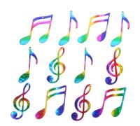 Didiseaon 12 Pièces Ornements De Notes De Musique De Noël Le Pendentif Suspendu Note De Musique Charmes De s De Sculpture Décor Instrument De Remplissage Plastique