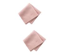 Didiseaon 12 Pièces Serviette De Nettoyage De Toilette en Microfibre Torchons en Microfibre Chiffon De Couleur Unie Torchon à Vaisselle Outils De Lavage De Vaisselle Rose