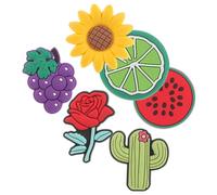 Didiseaon 12 pièces Silicone Straw Tip Covers Reusable Fruit And Flower Shaped Straw Charms Cute Decorations For Party And Home Use