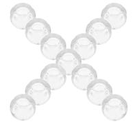 Didiseaon 12pcs Butées de Chaîne à Perles en Pom Transparentes pour Stores Verticaux Fixation Réglable et Apparence sans Couture, Accessoires pour Rideaux et Décoration