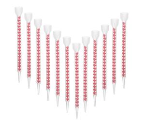 Didiseaon 12pcs Outil Mélangeur de Résine et Tube Colle en Plastique Spirale pour Application Précise et Amélioration de L'étanchéité des Joints de Carrelage Maison