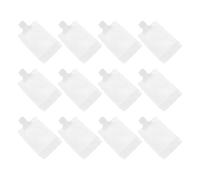 Didiseaon 12pcs Sachets de Voyage Cosmétiques 100ml Blancs Rechargeables en Plastique Pratiques et Économes en Espace pour Lotion et Shampoing Portable