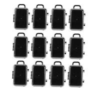 Didiseaon 12pièces Boîte à Dragées Transparente Plastique Mini Valise à Roulettes Pour Bonbons Boîte De Rangement Pour Mariage Fête Voyage Pour Valise Chariot
