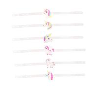 Didiseaon 12pièces Bracelet à Motif Licorne Lumineuse Pour Garçon Fille Cadeau Anniversaire Bracelet Clignotant Ajustable Silicone