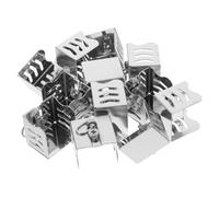 Didiseaon 12pièces Embouts pour Tringle à Rideaux Acier Inoxydable Caps de Fin de Rail Rideau Plafond Flexibles Adaptés pour Montage Mur ou Plafond Accessoires pour Séparation Rideaux