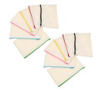 Didiseaon 12pièces Travailleuses à Cosmétiques Toile à Fermeture Éclair Vierges pour Sacs de Maquillage Femme à Personnaliser