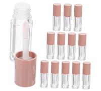 Didiseaon 14pièces Lot De Contenants Vides De Brillant à Lèvres Plastique Transparent Avec Baguettes Rechargeables Pour Cosmétiques