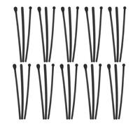 Didiseaon 15 Paires Branches de Lunettes de Remplacement en Silicone Noir Trou Rond Précis, Confortables et Anti-allergiques, Travail au Bureau ou L'étude