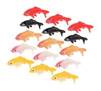 Didiseaon 15 pièces Mini Poissons Décoratifs Simulés pour Aquarium Ornements de Poissons Artificiels Réalistes Décoration Flottante pour Bassin et Terrarium Couleurs Petite