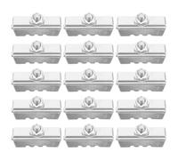 Didiseaon 15 Pièces Plaquettes de Frein pour Vélo, Remplacement Rapide | Tôle de Fer et Revêtement Polychloré, Installation Simple, Performance Stable, pour Rues Urbaines et Humide