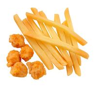 Didiseaon 15 pièces Simulation Frites et Poulet Faux Fast Food pour Dinette Modèle Réaliste PVC pour Décoration Imitation