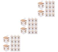 Didiseaon 150 Pièces Boîte à Bonbons en Papier Carrée Style Vintage pour | Contenant Dragées Mariage, Boîte Présent Compacte, Usage Fête, Noël et Saint Valentin
