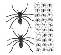 Didiseaon 150pièces Jouets Araignées Plastique Accessoires pour Farces Halloween Décorations Réalistes Et Étranges pour Effrayer Les Animaux