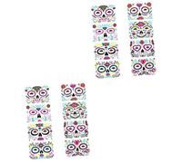 Didiseaon 16 Feuilles Tatouage Facial makeup halloween make up halloween point stickers dhmis stickers etiquette autocollante autocollants temporaires visage halloween